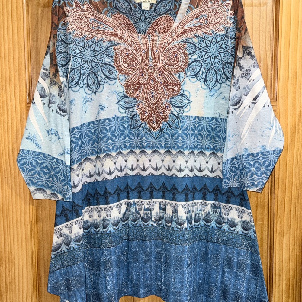 ONE WORLD Multicolor Patterned Tunic - image 3